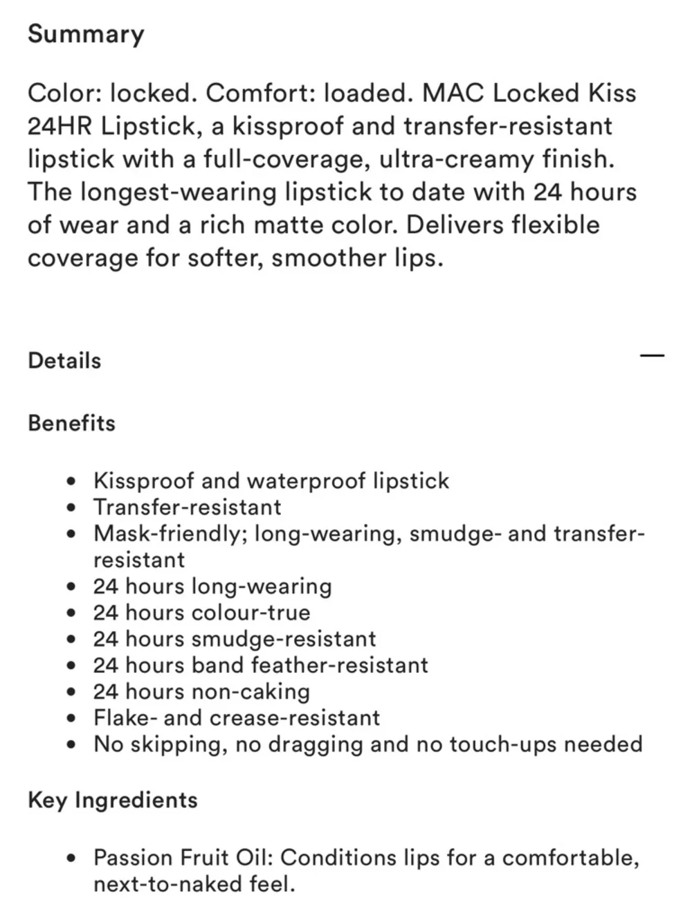 MAC Locked Kiss Lipstick — Gutsy